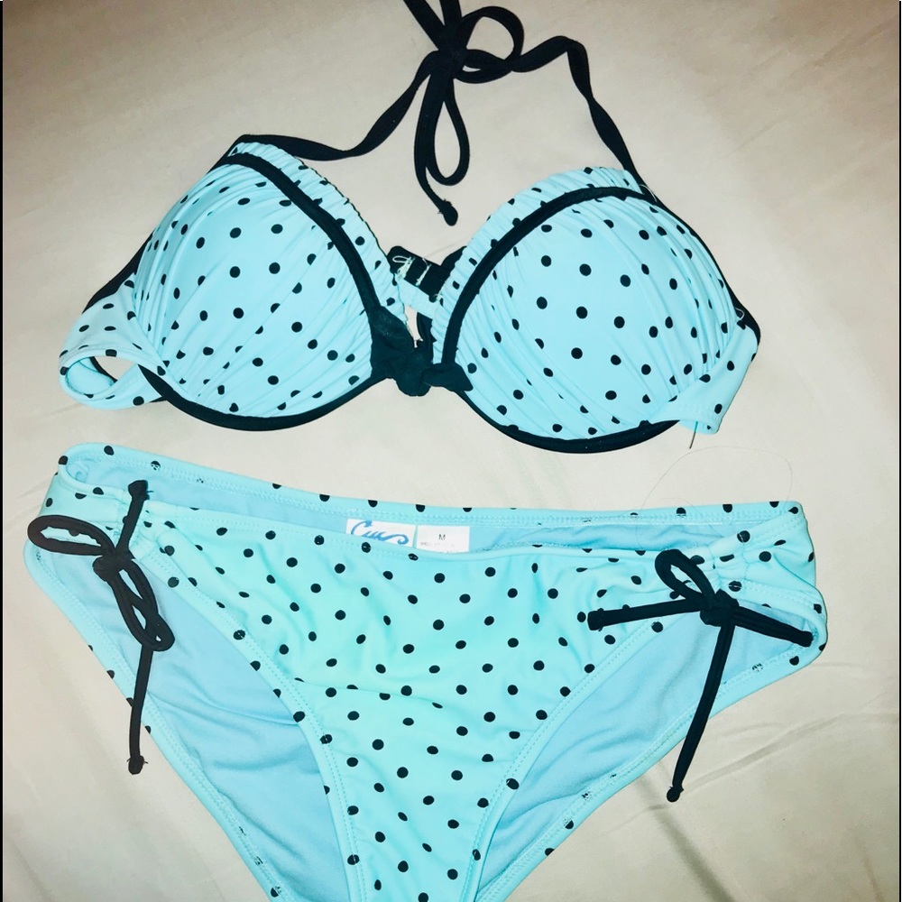 🆕 POLKA DOT BIKINI - Teal